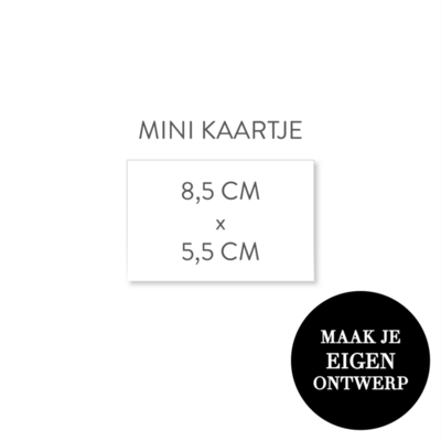 zelf maken kraamkaartje liggend