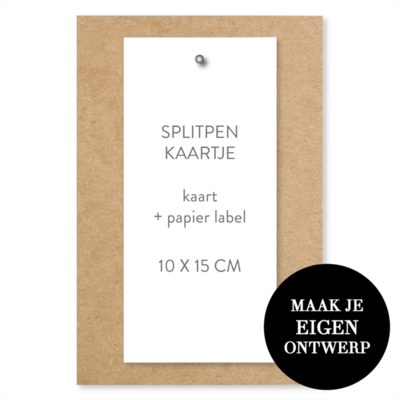 zelf maken labels splitpen kaartje kraftlook