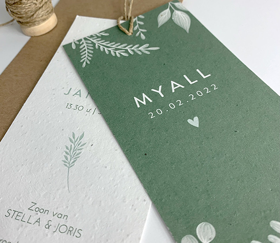 Streeploze volvlakken drukwerk