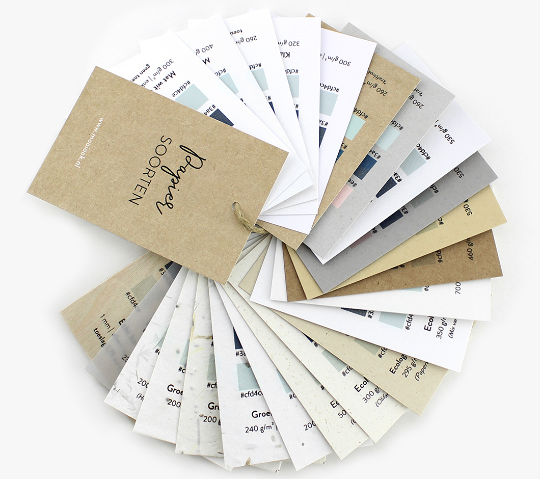 Meer dan 20 papiersoorten